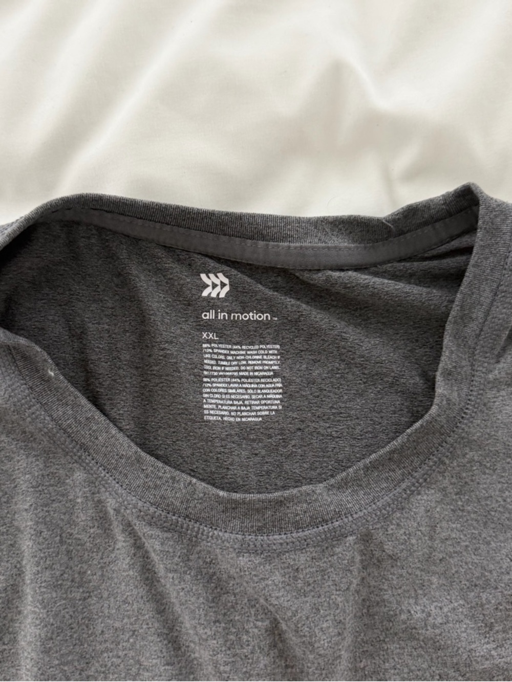 all in motion Charcoal Crew Neck Tee